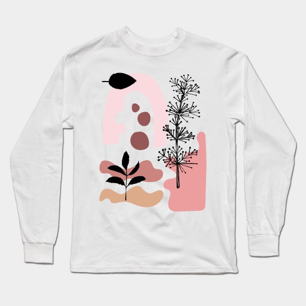 Tropical Abstract Long Sleeve T-Shirt by SWON Design